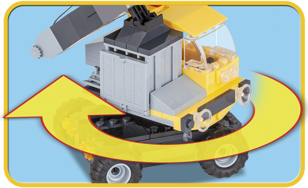 Cobi Action Town Demolition Site 1675 Bausatz Baustelle Kran Traktor Bausteine – Bild 4