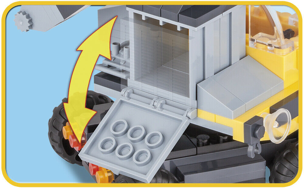 Cobi Action Town Demolition Site 1675 Bausatz Baustelle Kran Traktor Bausteine – Bild 7