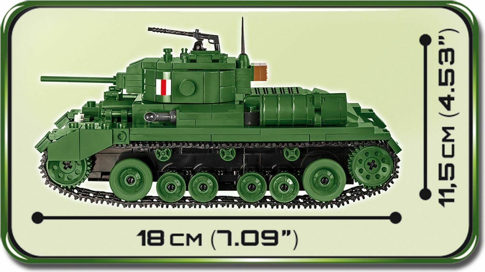 Cobi Panzer Valentine MK. III 2521 Bausatz 406 Teile 1 Figur Historical Collection – Bild 5