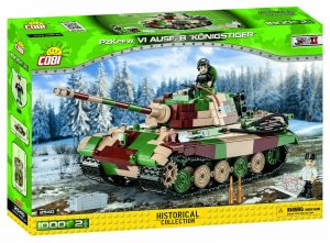 Cobi 2540 Panzer PzKPFW VI Ausführung B Königstiger Bausatz 1000 Teile 2 Figuren